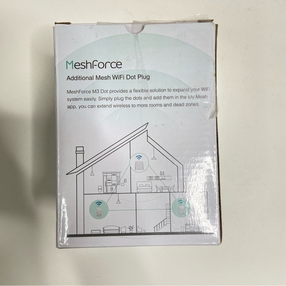NWT MESHFORCE - M3 Dot Wall Plug WiFi Extender - Picture 7 of 13